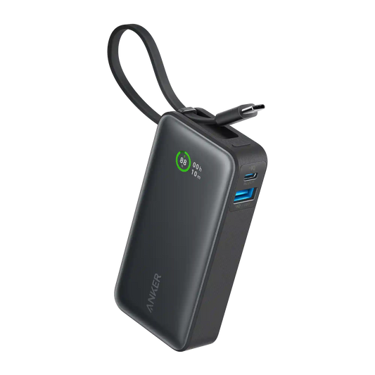 Bundle kit: Anker Nano Power Bank (30W, Built-In USB-C Cable) and Anker Nano Charger (20W)