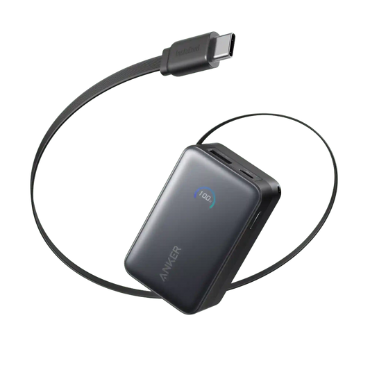 Anker Nano Power Bank (10K, 45W, Built-In Retractable USB-C Cable)