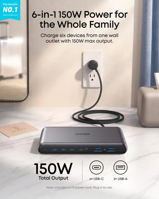 Bundle Kit: Anker Travel Charging Station and Anker Universal Charger