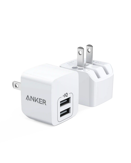 Anker Dual-Port 12W Wall Charger (2-Pack)