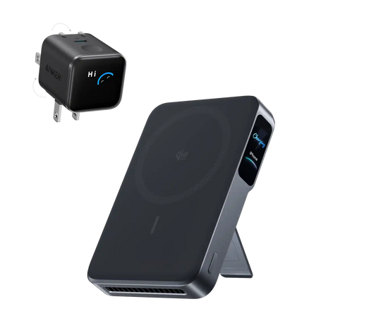 Bundle Kit: Anker MagGo 2 Pro and Anker Nano Charger (45W, Smart Display, 180° Foldable)
