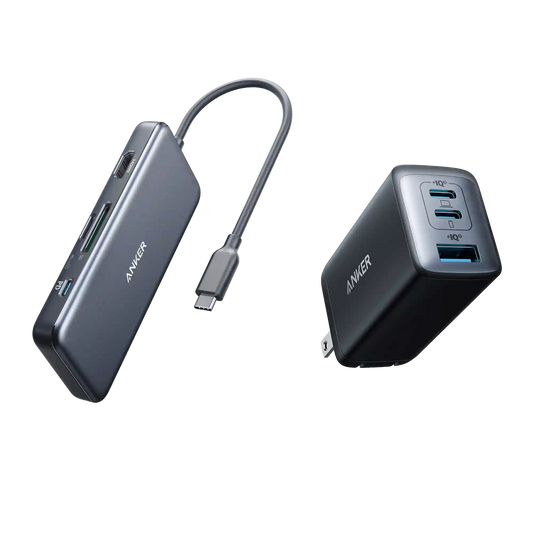 Anker Nano Charging Station (6-in-1, 67W) and Anker 341 USB-C Hub (7-in-1)