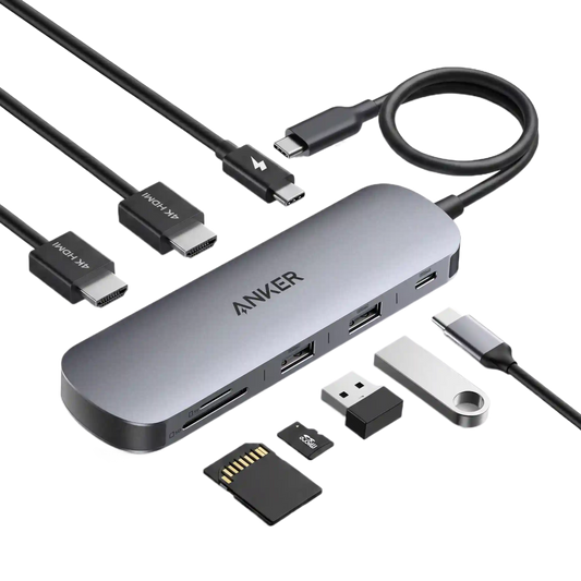 Anker Nano USB-C Hub (8-in-1, Dual Display)