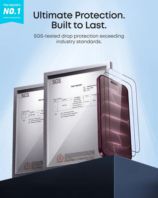 Anker Tempered Glass Screen Protector, 2-Pack