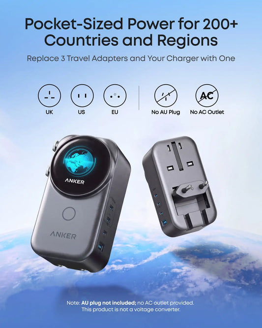 Anker Universal Charger (4-in-1, 100W, Smart Display, 1 - Pack)