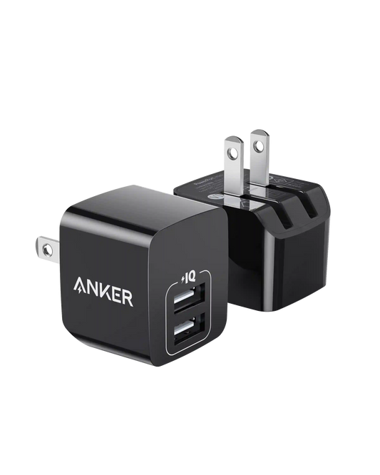 Anker Dual-Port 12W Wall Charger (2-Pack)