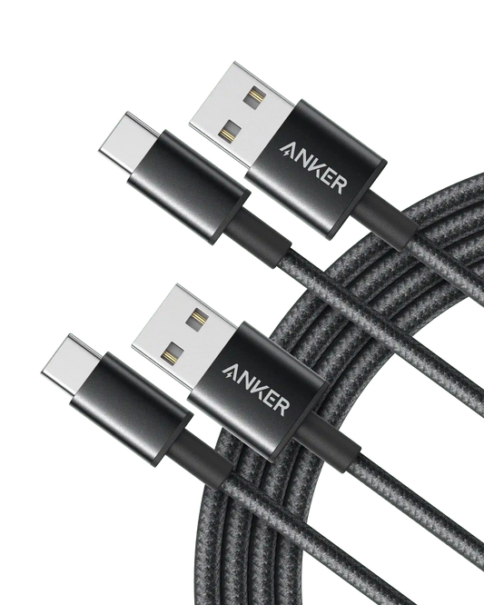 Anker Premium Nylon USB-C to USB-A Cable (2-Pack)