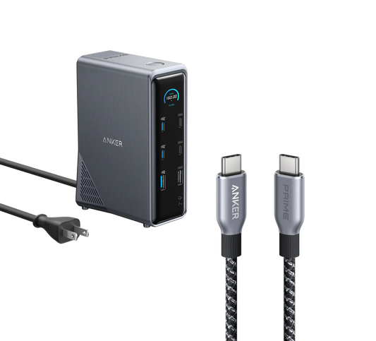 Anker Prime Charging Docking Station with 240W USB-C to USB-C Cable